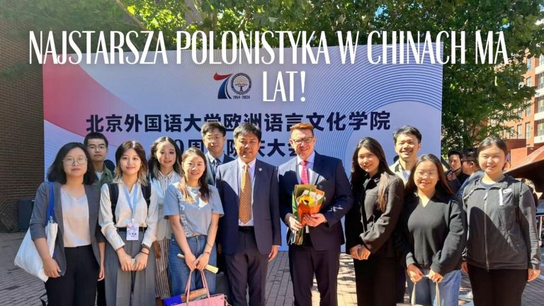 Najstarsza polonistyka w Chinach ma 70 lat!