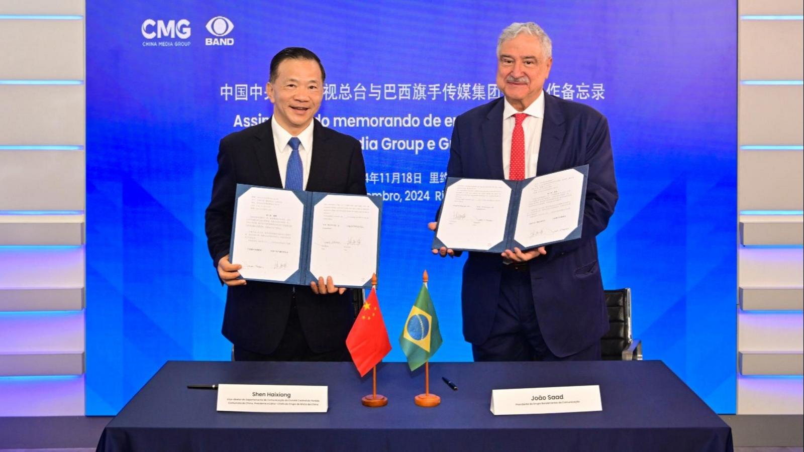 CMG i Grupo Bandeirantes de Comunicacao podpisały memorandum o współpracy
