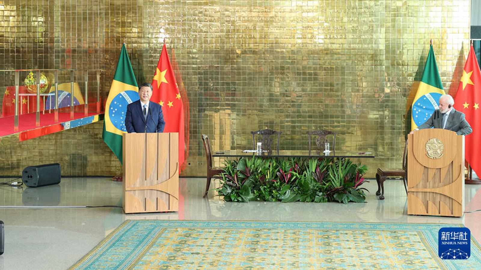 Xi Jinping i prezydent Brazylii wzięli udział w ceremonii podpisania porozumienia