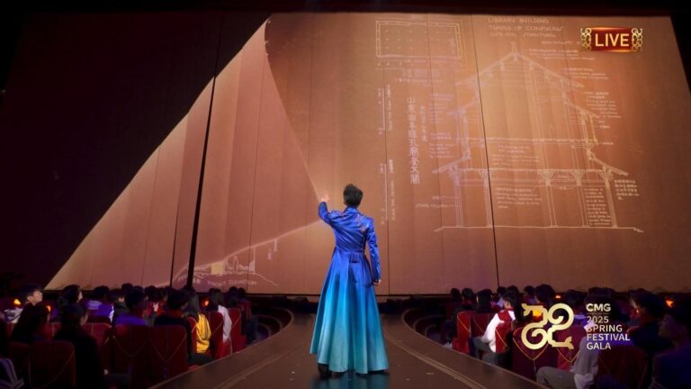 Pokaz tworzenia tradycyjnej chińskiej architektury „filary”