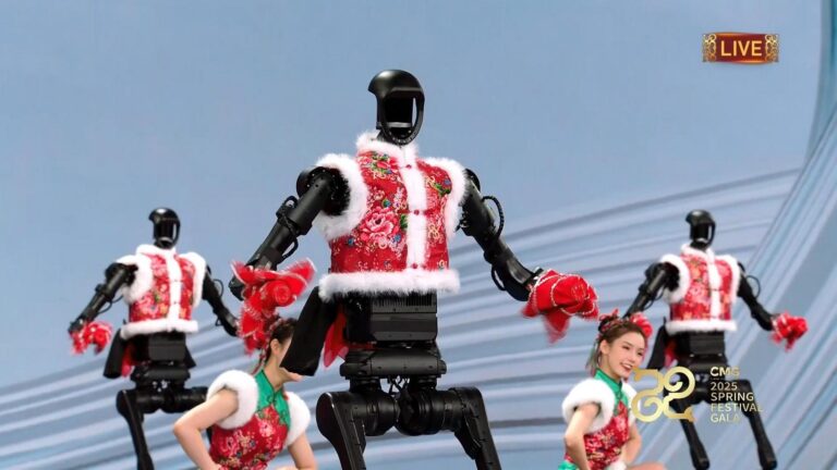Taniec robotów „Yangge BOT” na Gali Święta Wiosny CMG