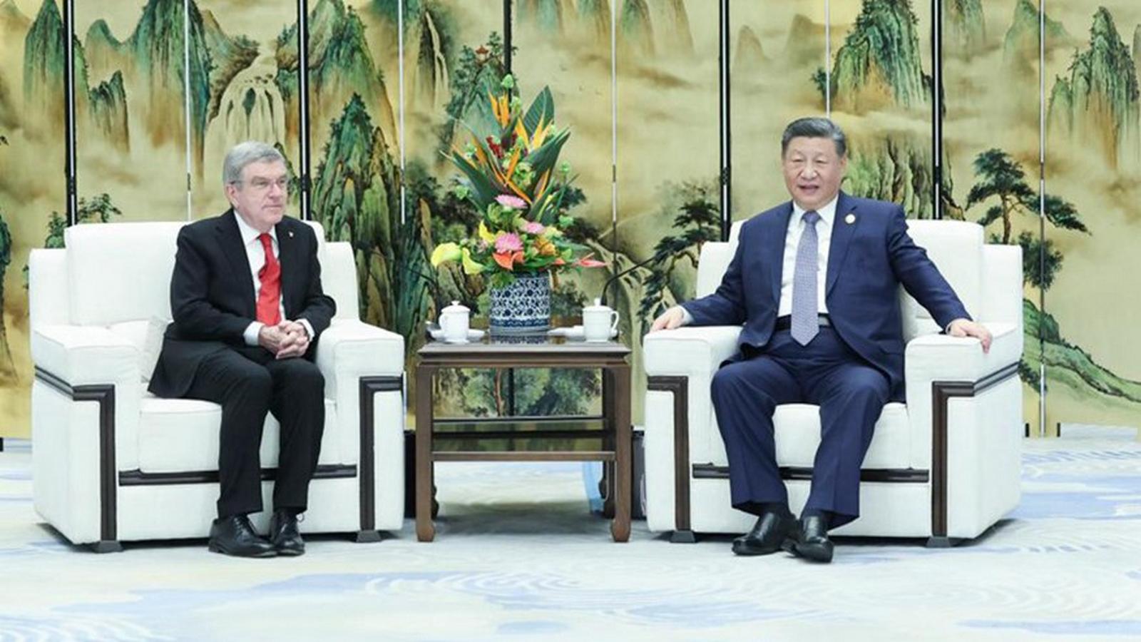 Xi Jinping spotkał się z prezydentem MKOl