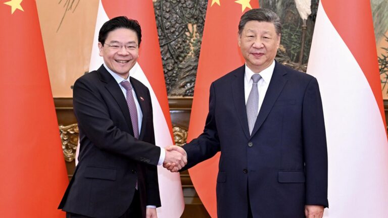 Xi Jinping spotkał się z premierem Singapuru