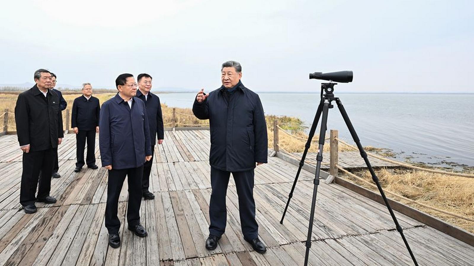 Inspekcja Xi Jinpinga w Ulanqab w Mongolii Wewnętrznej